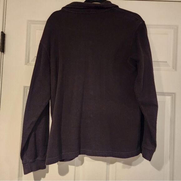 Izod Men's Black quarter zip black sweater S - Picture 4 of 4